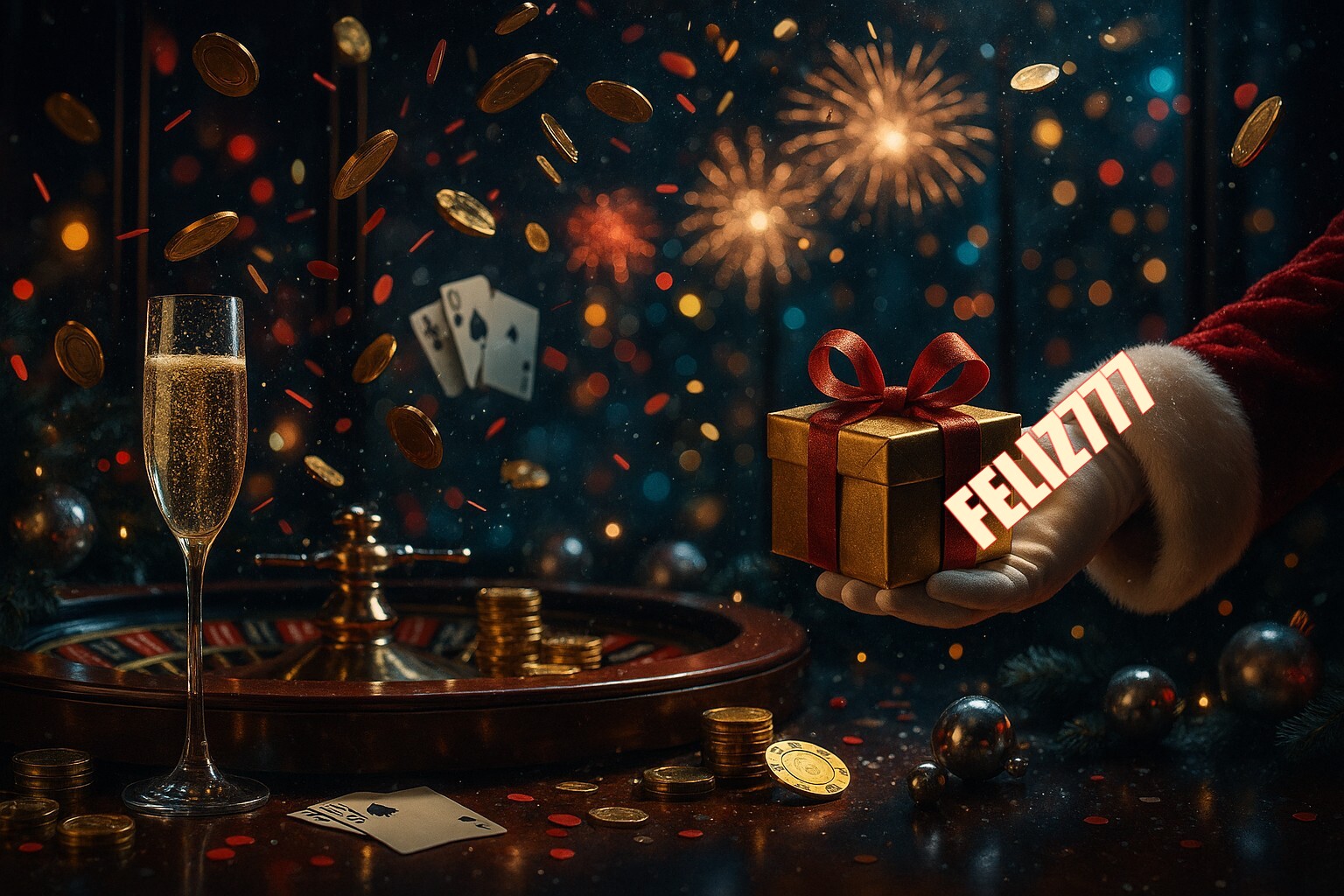 Promoções de Ano Novo no FELIZ777